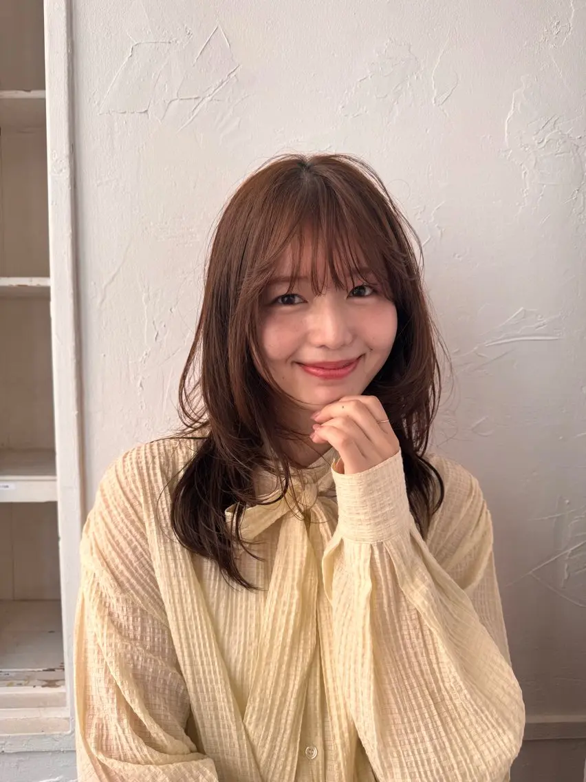 (U30)レイヤーカット+カラー+水分パックトリートメント✨の写真