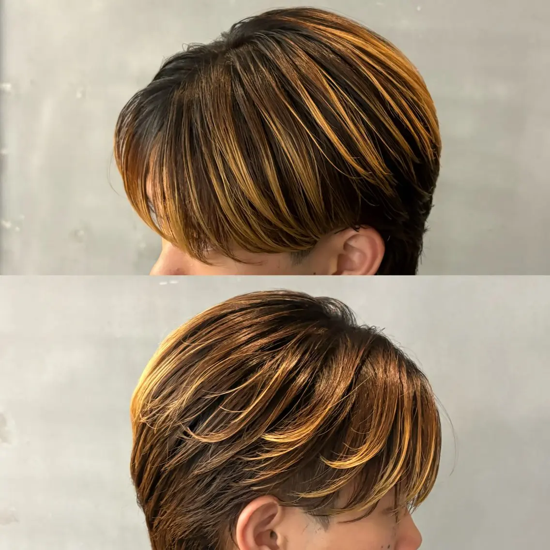 カラー メンズ 水野 杏香のヘアスタイル