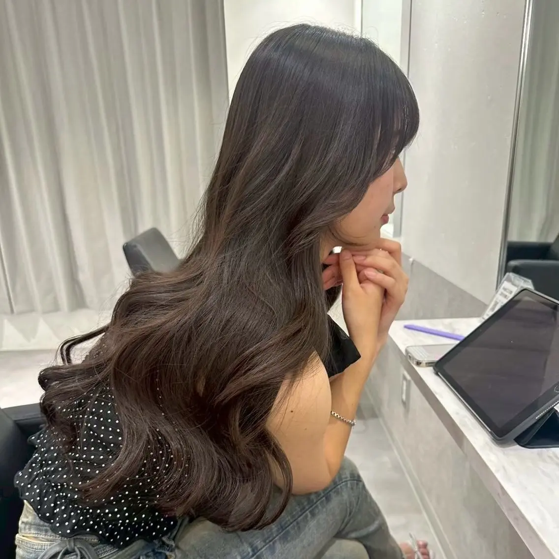 ロング カット ヘアカラー Hina‪🔆‬ CIERA南船場のヘアスタイル