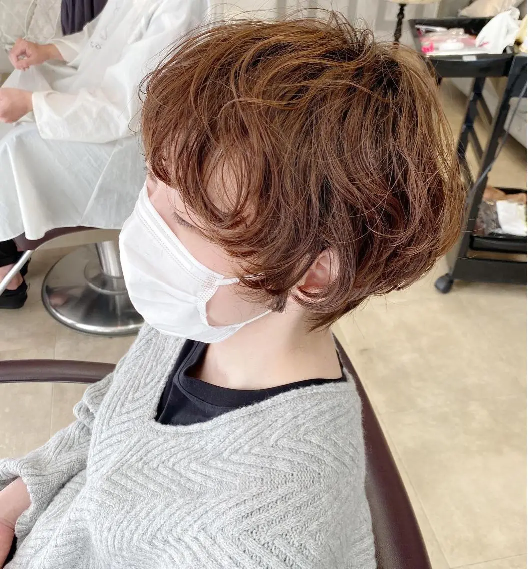 ショート パーマ ショートヘア カット パーマ Mai/GOSSIP /まつ毛パーマのマツエク・マツパデザイン