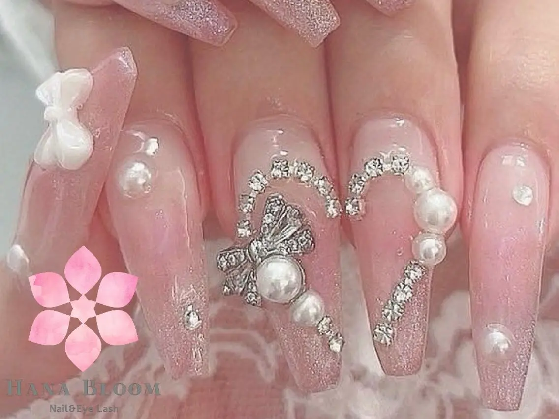 ネイル 長さ出し ジェルネイル 韓国ネイル 持ち込み パラジェル ハンドネイル ハンドケア Hana Bloom Nail💜Akiのネイルデザイン