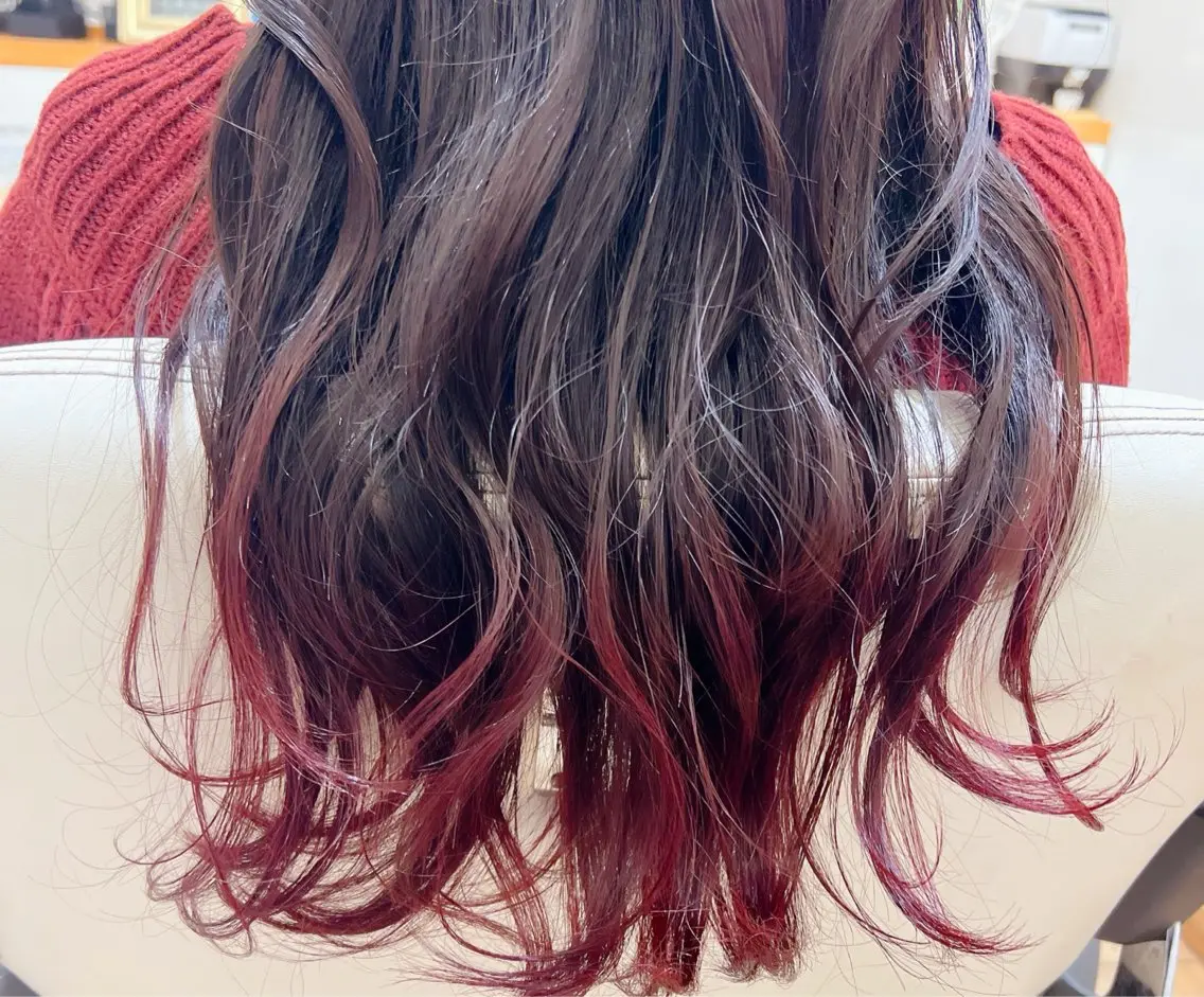 ロング カラー ヘアカラー トリートメント アザマ　ヤスカツ _rosso 川口のヘアスタイル