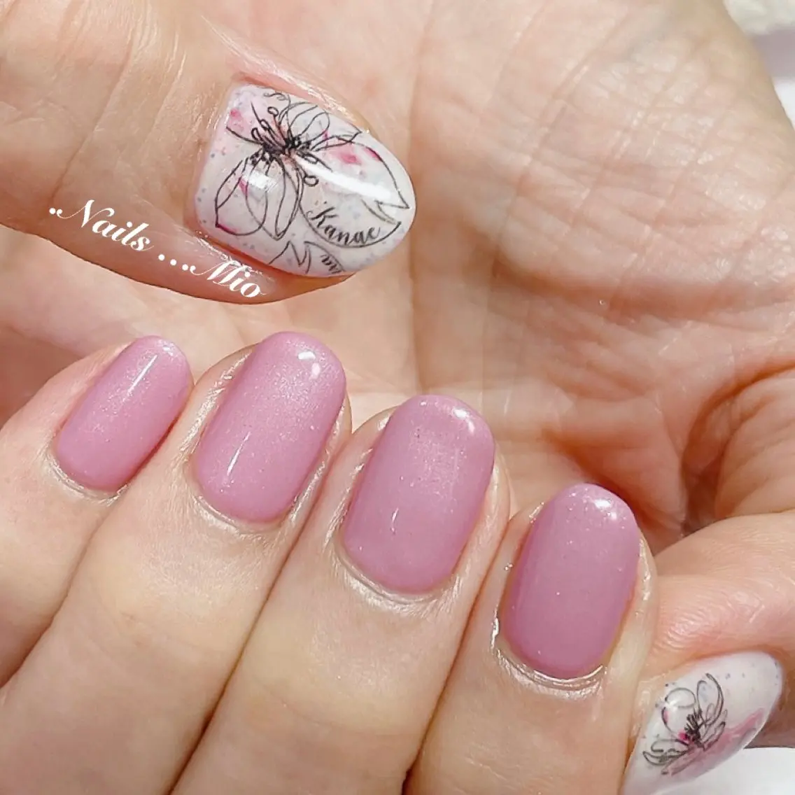 ネイル アートネイル ジェルネイル ワンカラーネイル .Nails Mio 赤羽西ネイルサロンのネイルデザイン