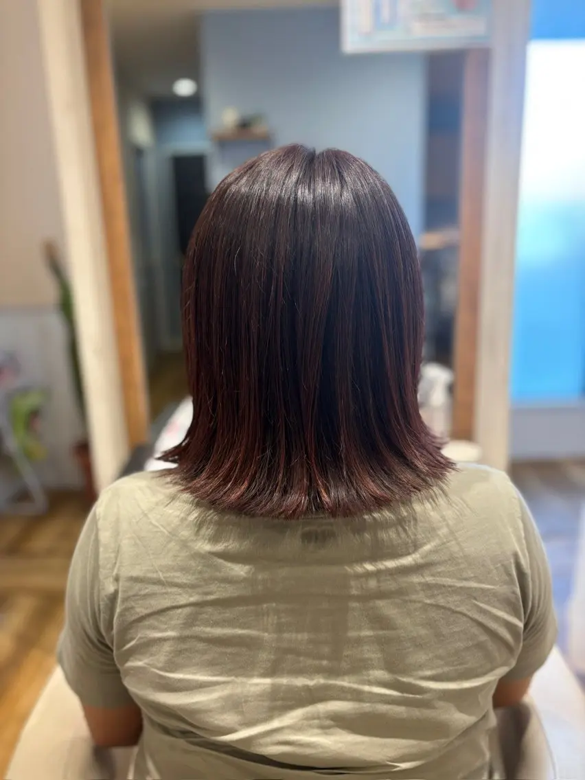 ミディアム カット ヘアカラー ase.糸島店 MAIのヘアスタイル