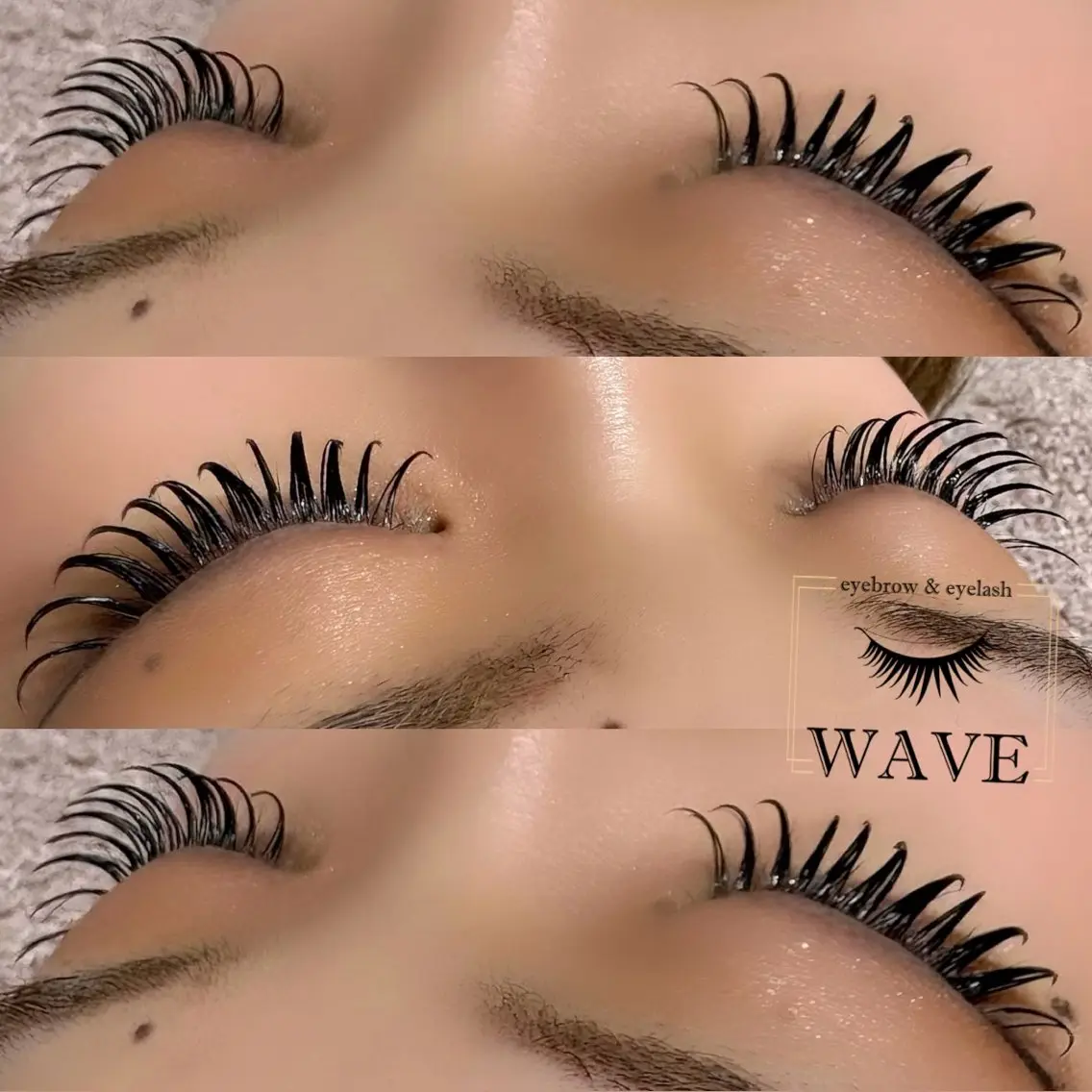 マツエク・マツパ バインドロック Dカール マツエク brow&lash WAVEのマツエク・マツパデザイン