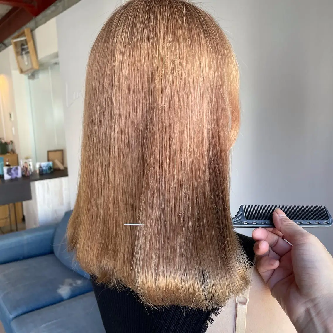 セミロング カラー ヘアアレンジ セミロングパーマ アクアカラー ダブルカラー グラデーションカラー ハイライトカラー カット ヘアカラー トリートメント Luana / 公式 / 大通のヘアスタイル