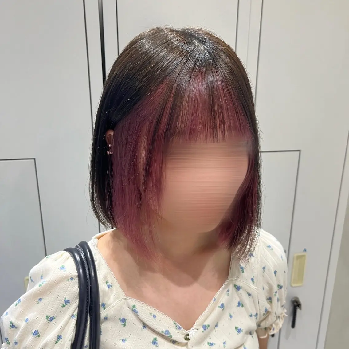 ショート カラー ブリーチ ハイトーンカラー インナーカラー ピンクカラー 💖ブリーチ/暖色 𝐘𝐮𝐢💖のヘアスタイル