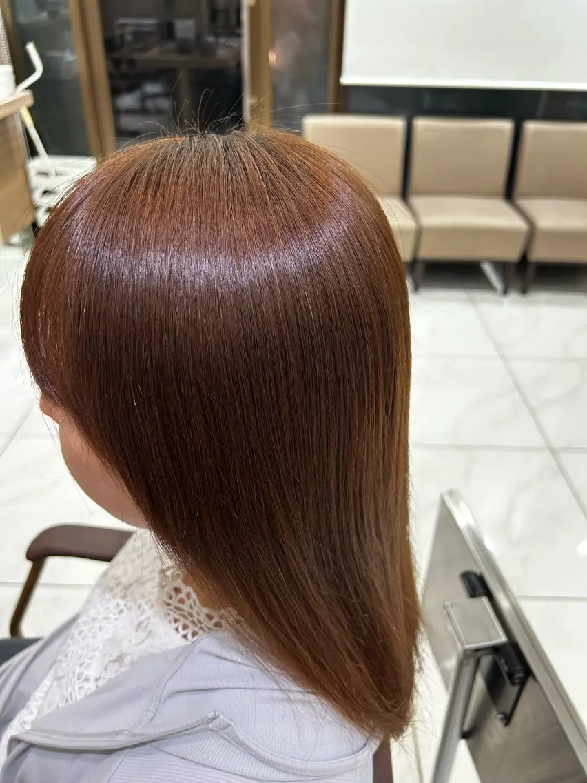 ロング 縮毛矯正 小平 悠人のヘアスタイル