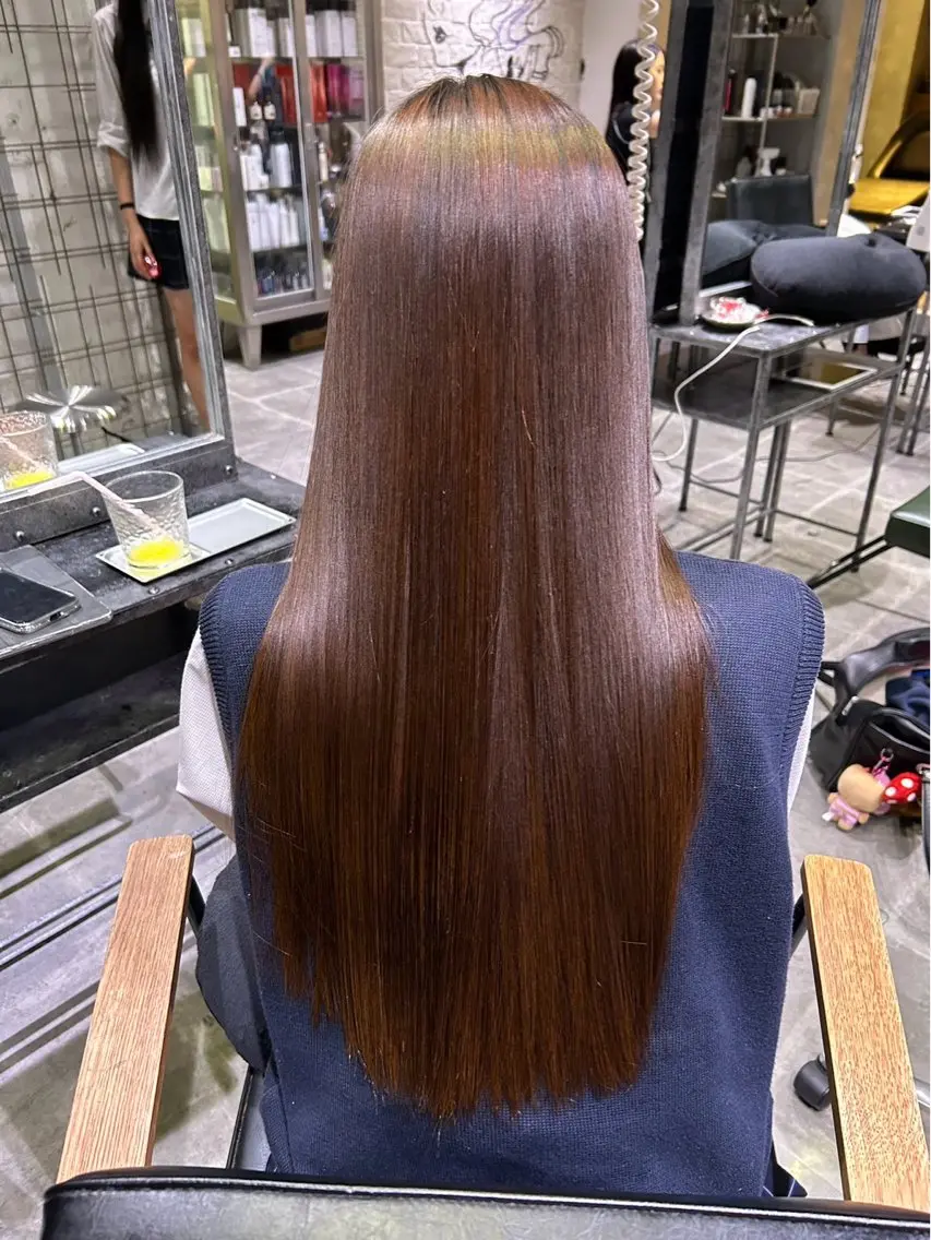 ロング カラー 髪質改善 トリートメント トリートメント UMM 【れいな】のヘアスタイル
