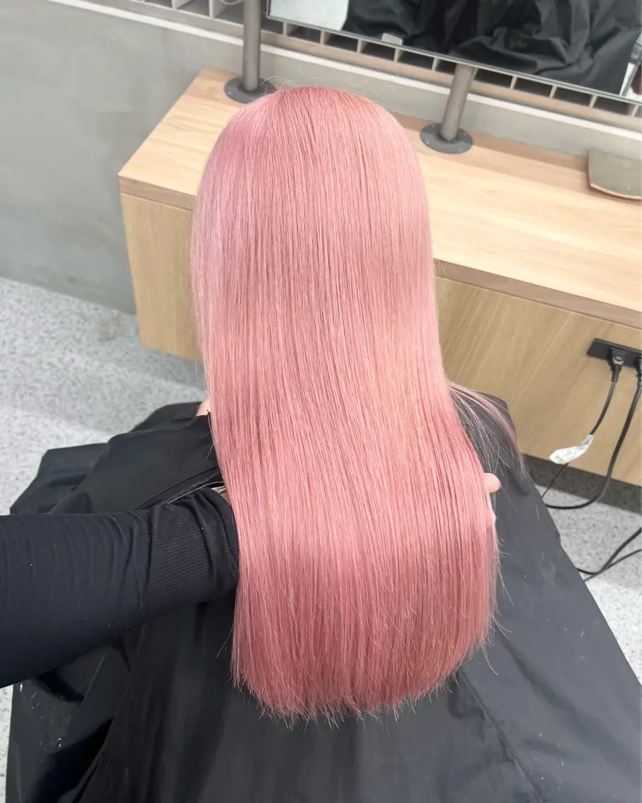 🎀🎀 【カラー人気No.1】 🎀卒業カラー🎀pink透明感カラー×トリートメント 22500円→12000円の写真