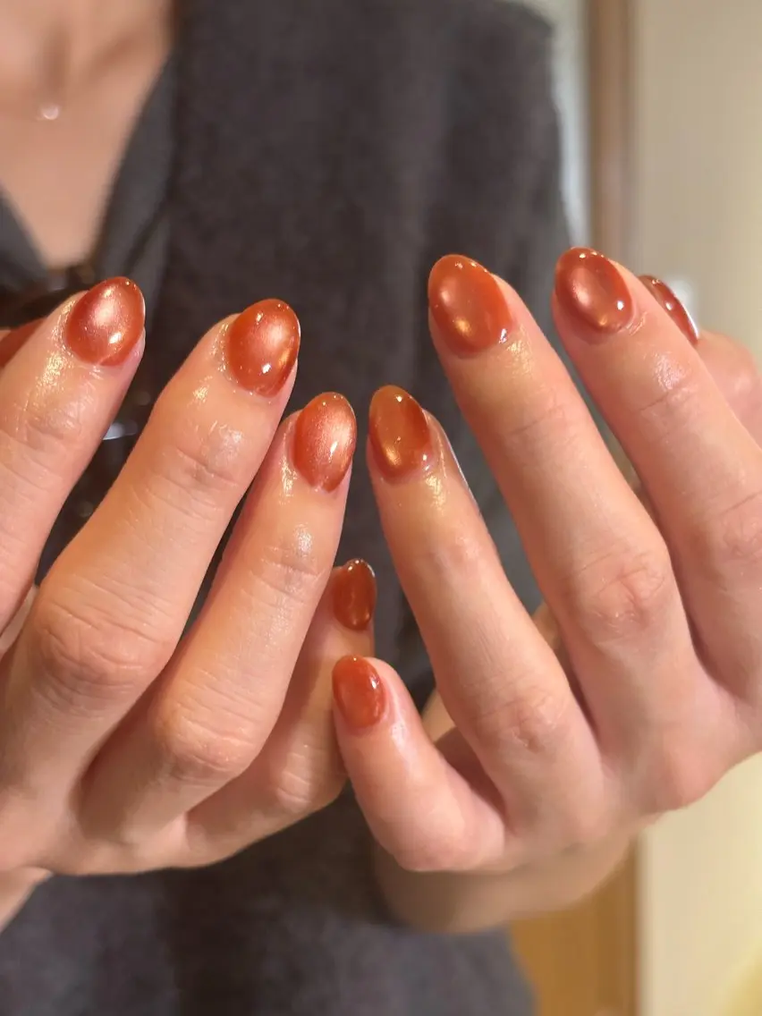 ネイル オレンジ ハンドネイル SEIRA ˚₊✧Nailsのネイルデザイン