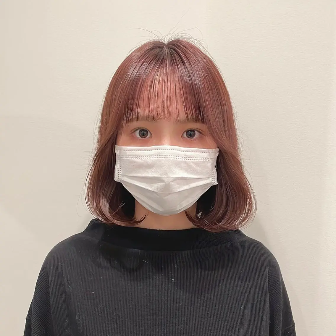 セミロング カット ヘアカラー トリートメント 🌹ハッシュカット、 レイヤー韓国ヘア🌹のヘアスタイル
