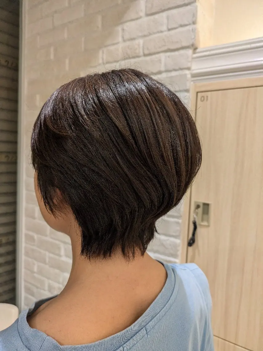 ショート ショートヘア カット ヘアカラー トリートメント 佐々木 萌のヘアスタイル