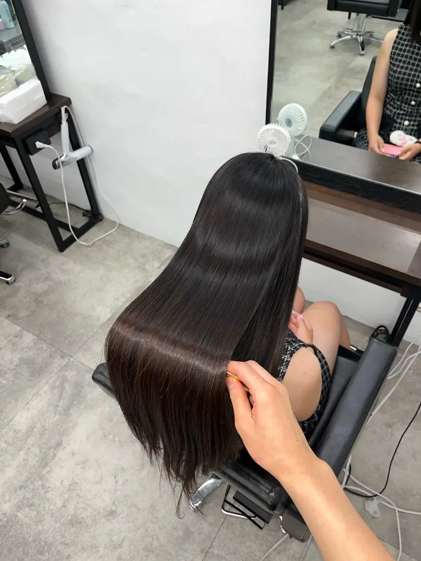 ロング 縮毛矯正 縮毛矯正/髪質改善 /艶髪特化/こうめいのヘアスタイル