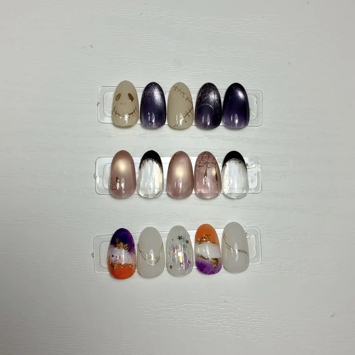 ネイル フットネイル ハロウィン 氷ネイル・うるうるネイル マグネットネイル ニュアンスネイル ハンドネイル nail salon anoneのネイルデザイン