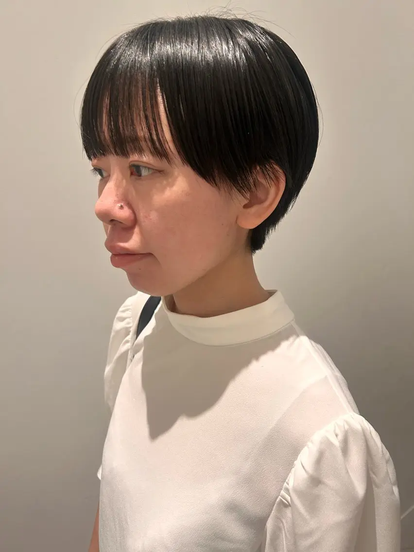 ショート ショートヘア 🌼*･京都美容師 enu烏丸/ハナのヘアスタイル