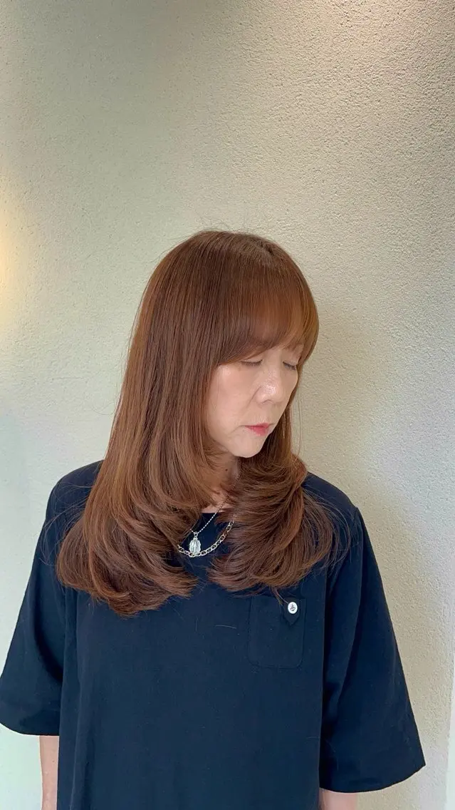 【伸びてきた白髪が気にならない様に】白髪ぼかしカラー+カット+艶髪トリートメントの写真