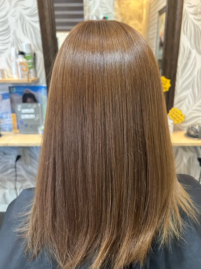ミディアム きむら はるみのヘアスタイル