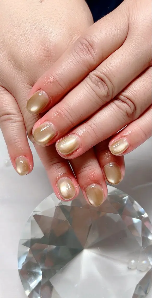 ネイル フレンチネイル マグネットネイル リボン ハンドネイル Cute Tips nailのネイルデザイン