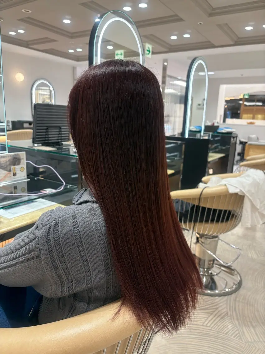 ロング ヘアカラー 篠田 健太郎のヘアスタイル