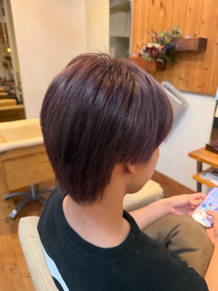 ショート メンズ メンズブリーチ メンズ韓国風 韓国風ヘア カット ヘアカラー サイトウ ユリアのヘアスタイル