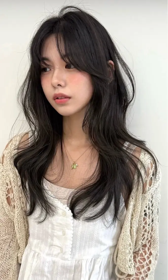 ロング ま ひのヘアスタイル