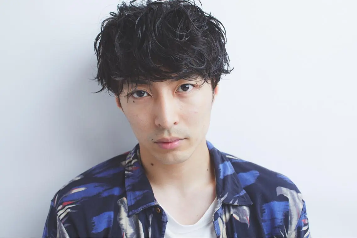 ショート カラー パーマ メンズ 北間 寛哉のヘアスタイル