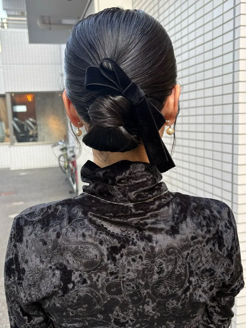ヘアアレンジ ヘアセット yumemiレイヤー ‎✴︎ 透明感カラーのヘアスタイル