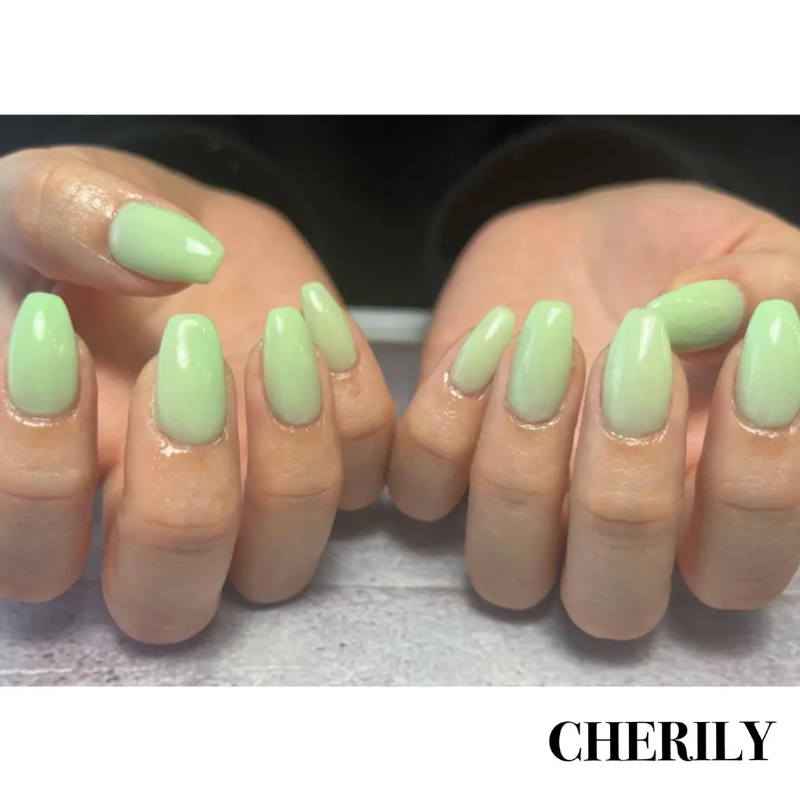 ネイル ワンカラーネイル ハンドネイル CHERILY SAKURAのネイルデザイン