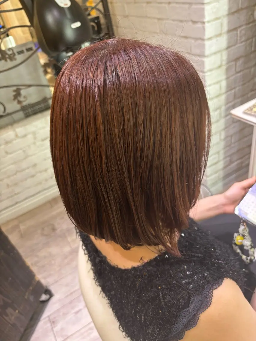 カラー ベージュカラー ピンクカラー ピンクベージュ カラーモデル募集中 ‬ユイ🎀のヘアスタイル