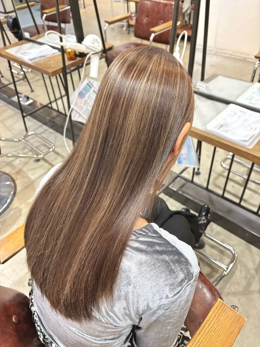 ロング カラー ヘアカラー トリートメント 🫧艶髪/透明感🫧 EIGHT/丸山のヘアスタイル