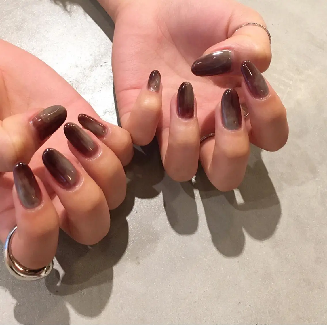 ネイル アートネイル 長さ出し ジェルネイル マットネイル ミラーネイル ハンドネイル nail salon Soeurのネイルデザイン