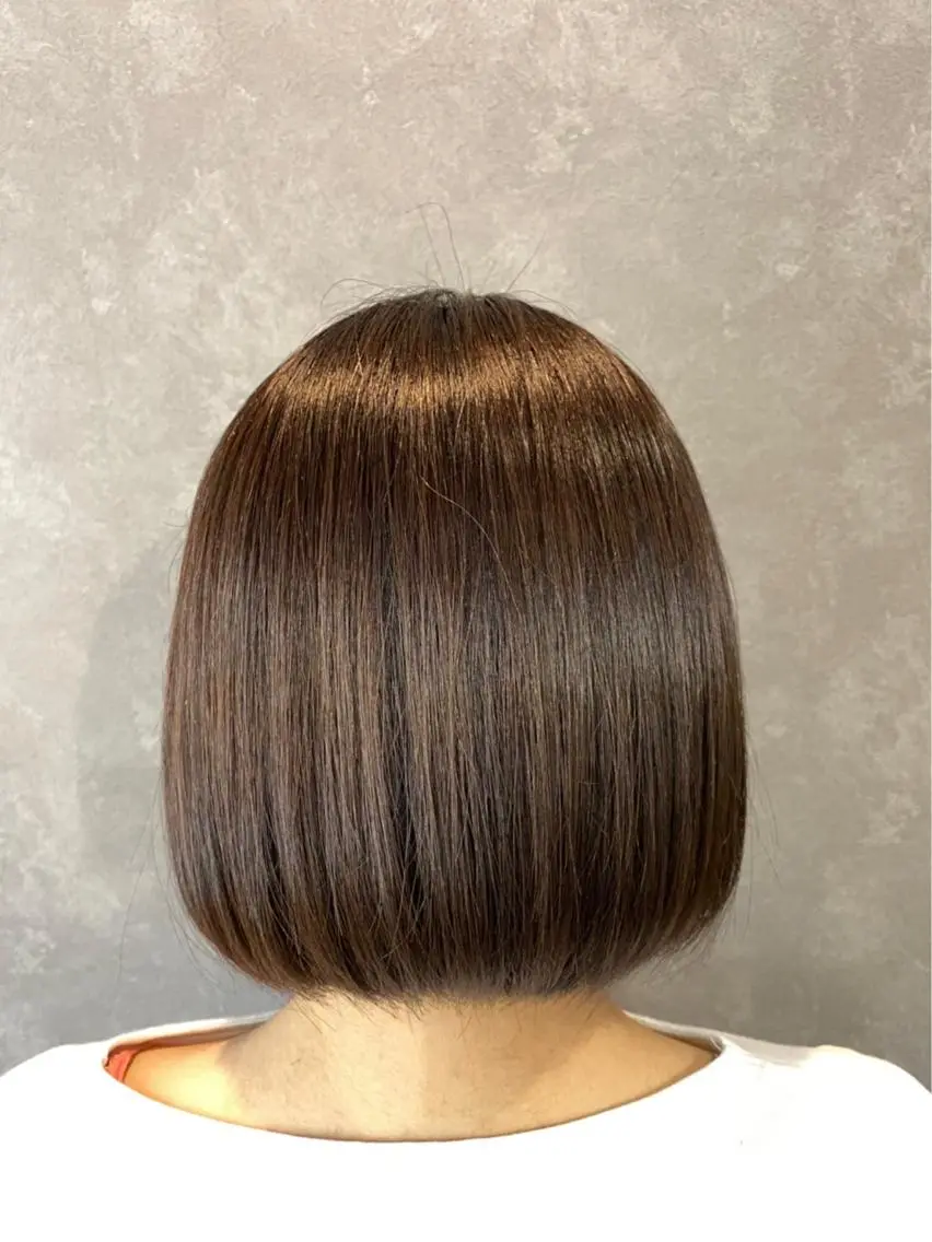 🌱カット+ダメージレスカラー+ツヤUPトリートメントの写真
