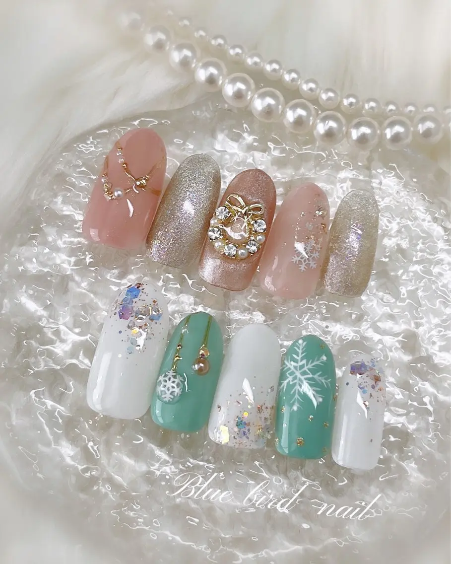 ネイル ハンドネイル Blue bird  nailのネイルデザイン