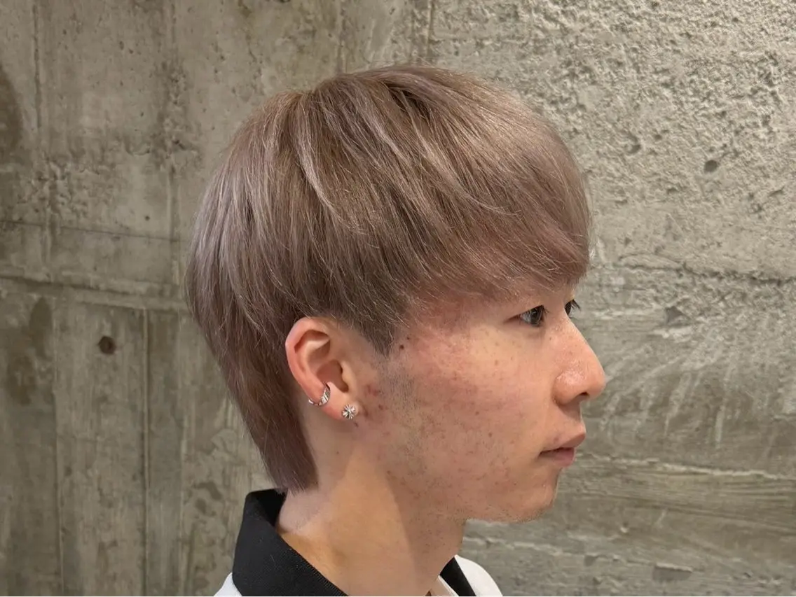 ショート カラー メンズ 朝ラクパーマ 【SENA】のヘアスタイル