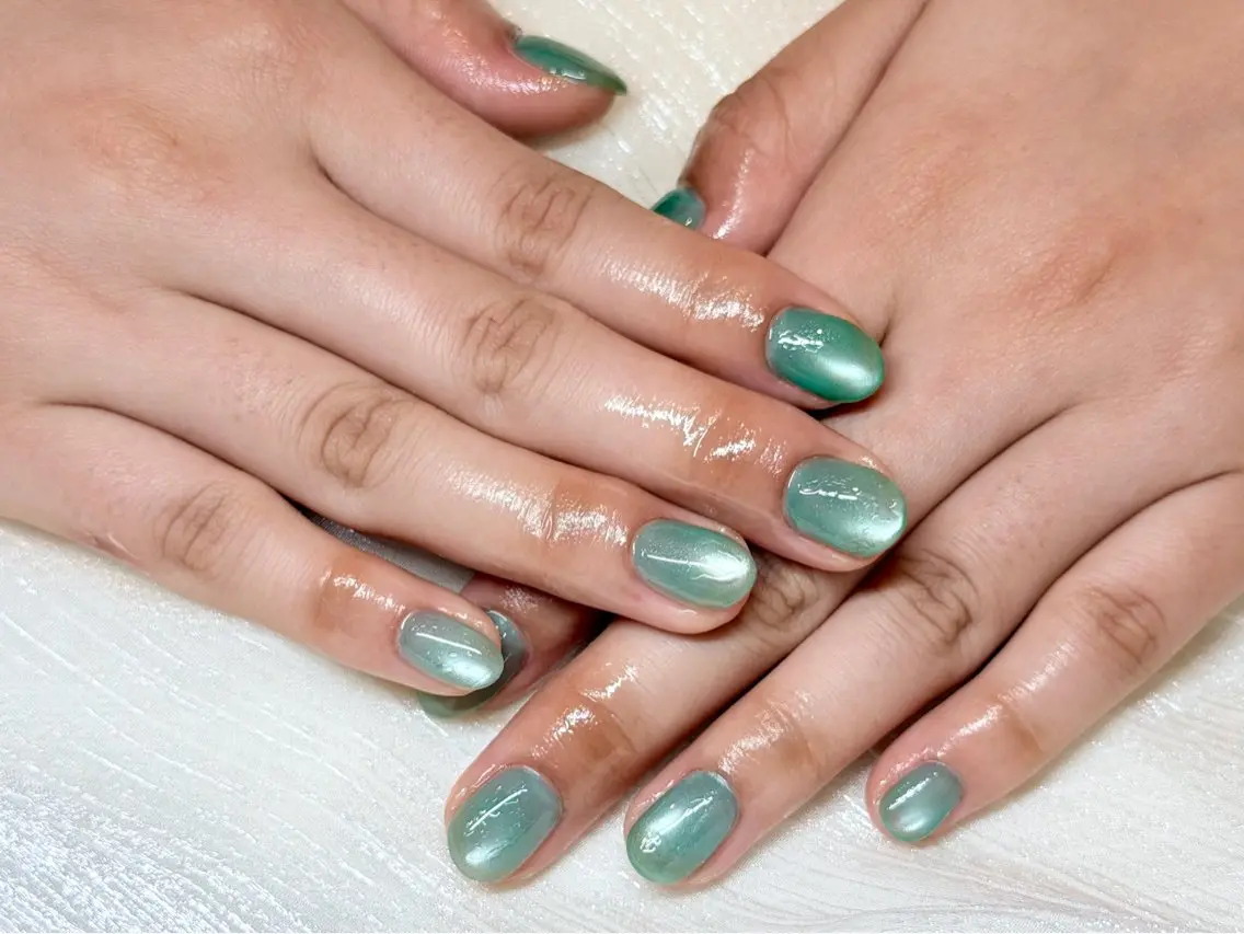 ネイル マグネットネイル ハンドネイル 🤍大人シンプル🤍 船橋駅近 nailのネイルデザイン