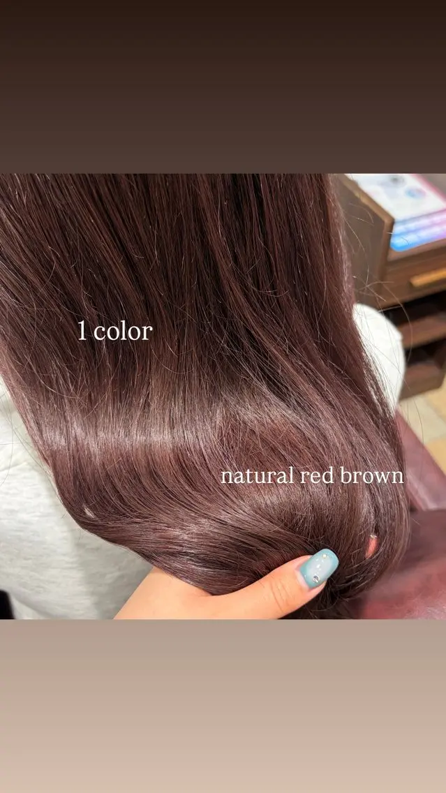 カラー 淡色┊︎ナチュラル 🧁奈那美🧁*.゜のヘアスタイル