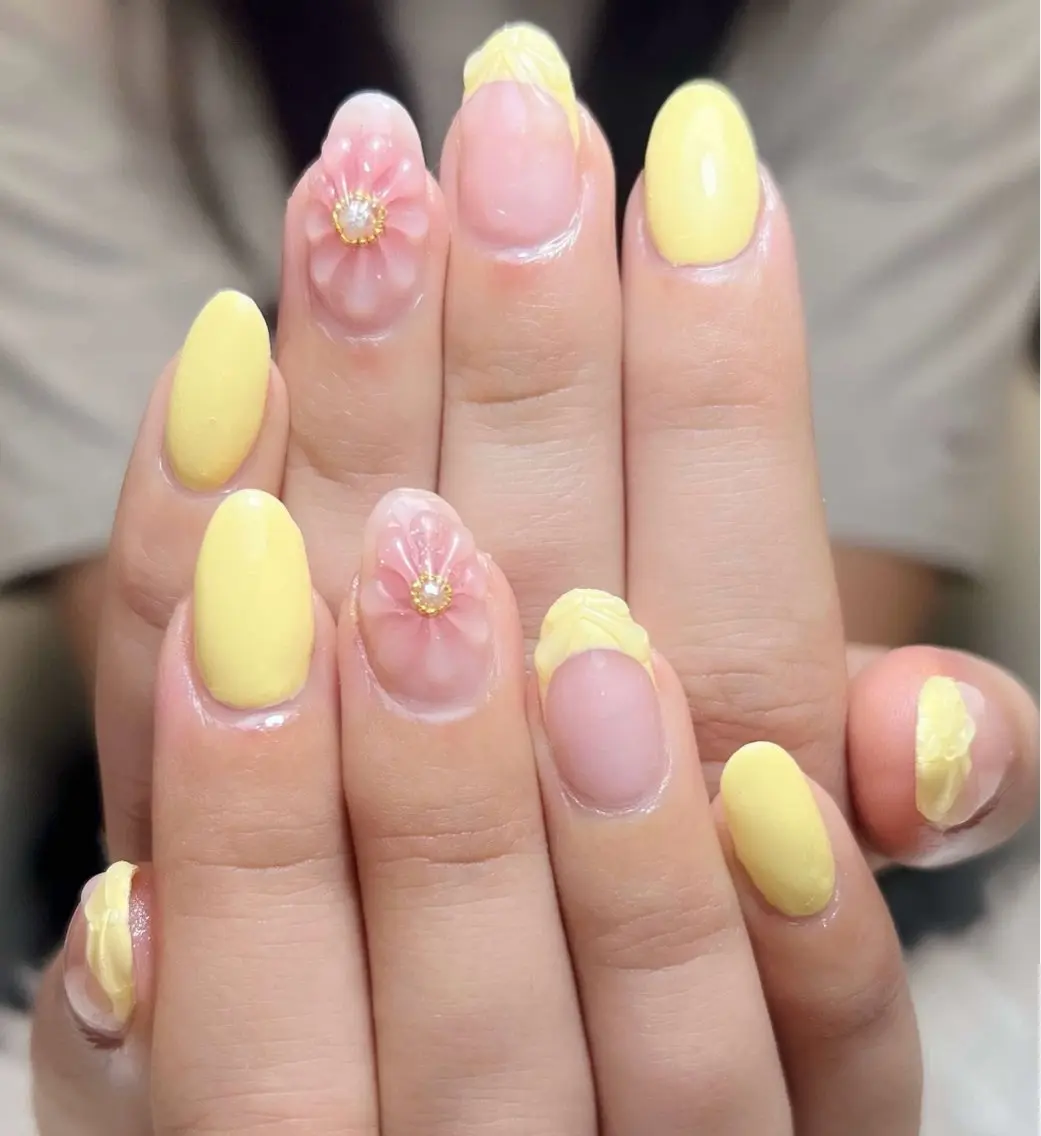 ネイル チークネイル 長さ出し フットネイル マグネットネイル 持ち込み ハンドネイル ANH NAIL ゴテゴテ専門店💎のネイルデザイン