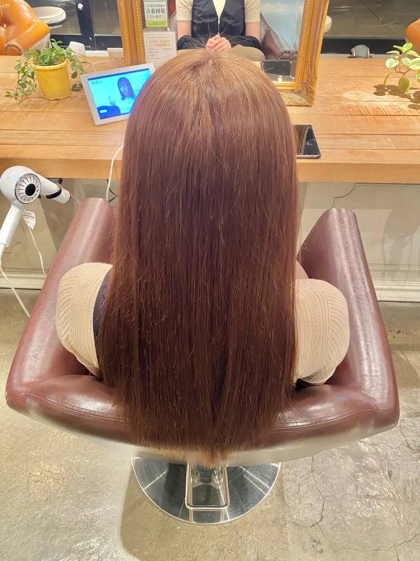 ロング カラー 髪質改善&縮毛矯正 カット/soyaのヘアスタイル