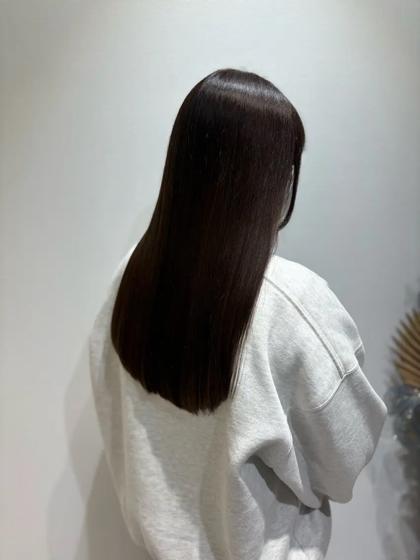ロング カット ヘアカラー 縮毛矯正 トリートメント 🍀失敗しない 縮毛矯正熊谷竜馬🍀のヘアスタイル