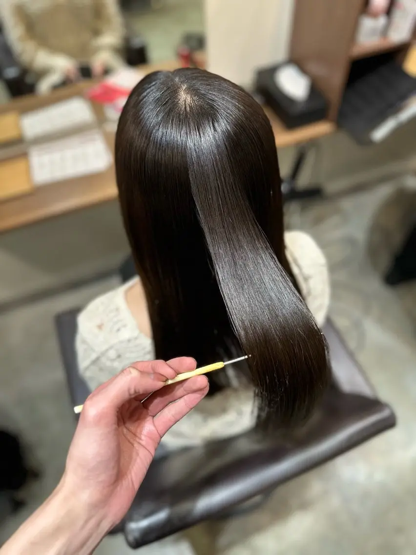 【平日限定】似合わせカット+ケアカラー+TOKIOケア縮毛矯正+トリートメント✂︎¥16,000(土日祝+¥2,000)の写真