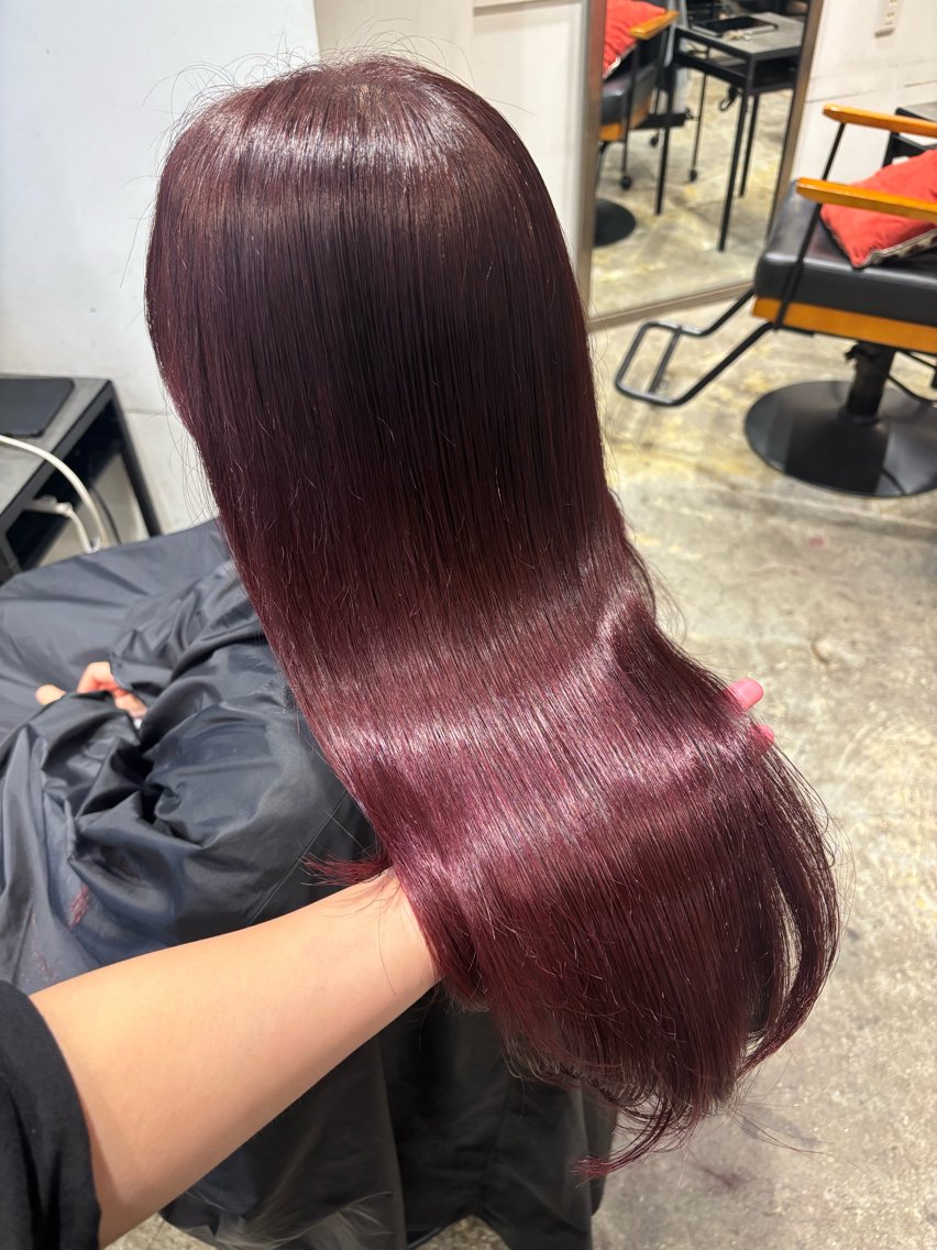 ロング カラー カット ヘアカラー トリートメント 艶カラー/🇰🇷 レイヤー/mamiのヘアスタイル