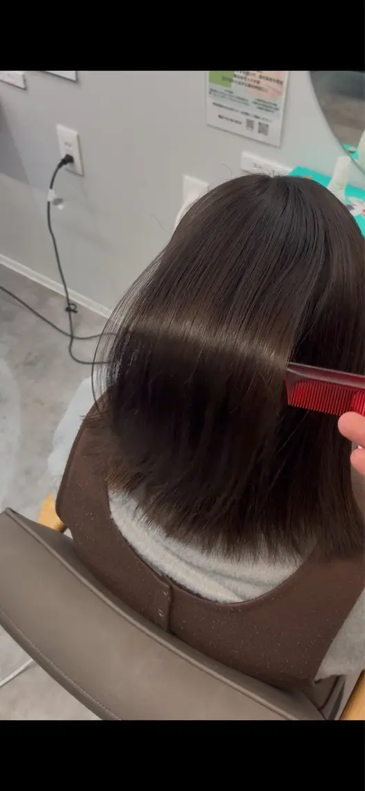 ミディアム 髪質改善 トリートメント カット ヘアカラー トリートメント 白崎 龍神のヘアスタイル