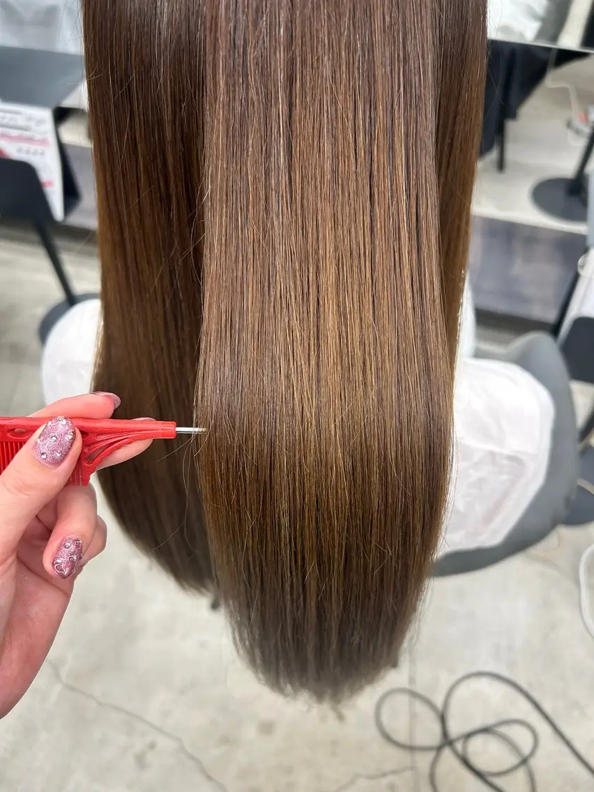 ロング 縮毛矯正 Megumi 🍒POLISH🍒のヘアスタイル