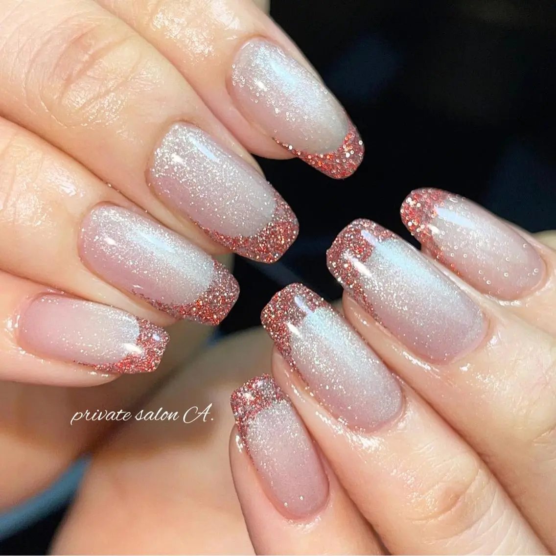 ネイル フラッシュネイル ラメ(グリッター) richeri beautyのネイルデザイン