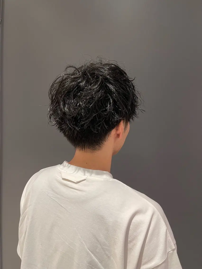 ショート パーマ メンズ カット ⭕️ショート/本山/ まきのきょうへいのヘアスタイル