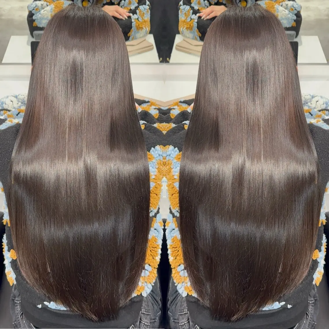 ロング 髪質改善 トリートメント カット ヘアカラー トリートメント 髪質改善🪞 美髪縮毛矯正🪞城のヘアスタイル
