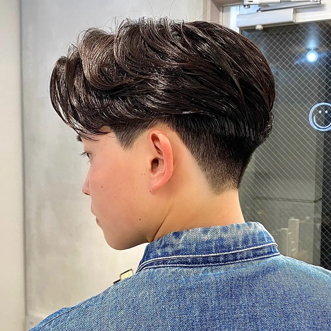 カラー パーマ メンズ センターパート メンズパーマ ニュアンスパーマ 渋谷｜かりん☺︎ モテ髪のヘアスタイル