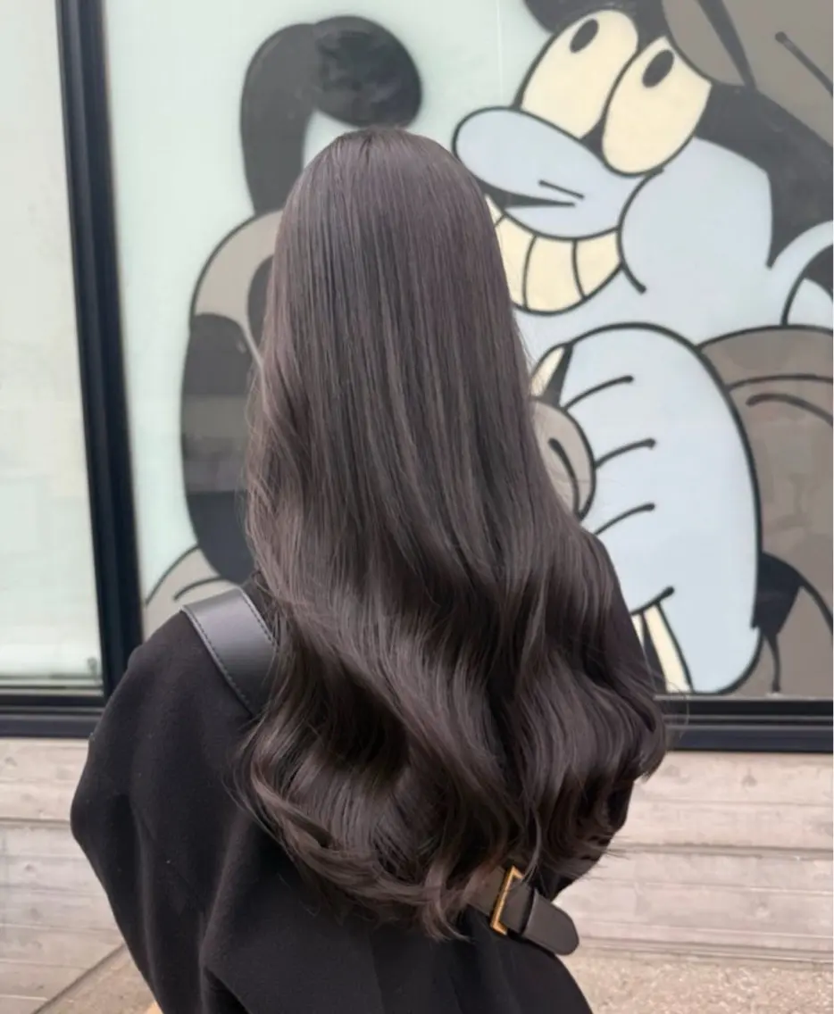 ロング カラー ブラウンカラー 透明感カラー オリーブカラー ヘアカラー 【表参道】 nanakoのヘアスタイル