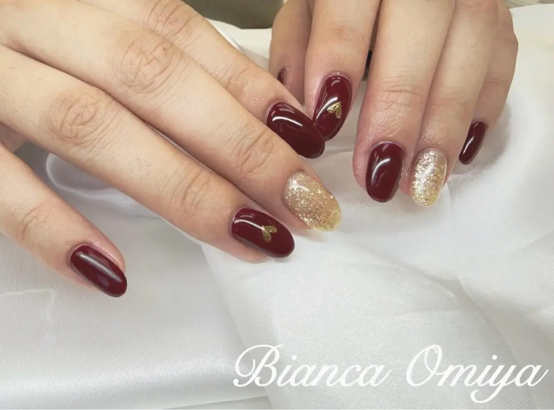 【オフあり】🙆🏻♀️ハンド💅🏻大人キレイめワンポイントコース✨/大宮/パラジェル🫧の写真